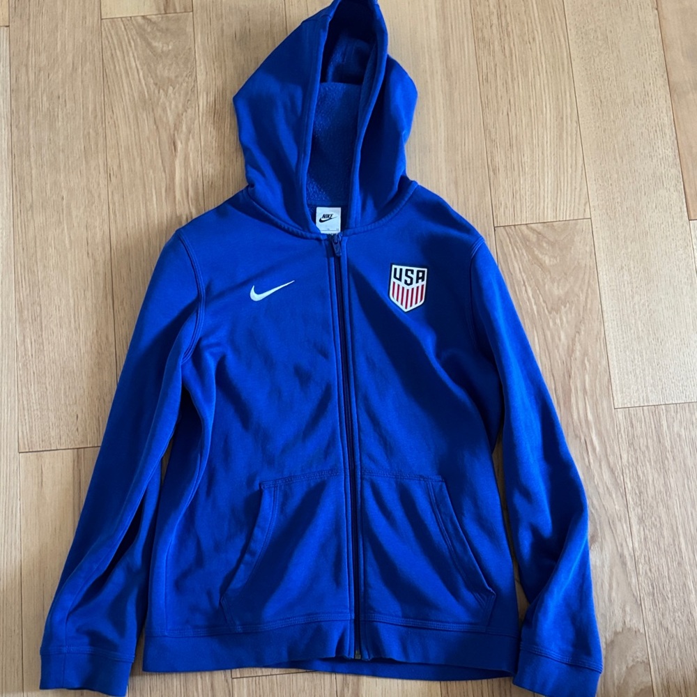 Nike 2022-23 USMNT Big Kid Full Zip Fleece Hoodie Youth XL 13-15Y